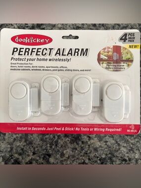 Doohickey Window and Door Alarm - 4 pack White